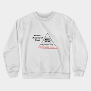 Maslow's Hierarchy of Stranger Things Crewneck Sweatshirt